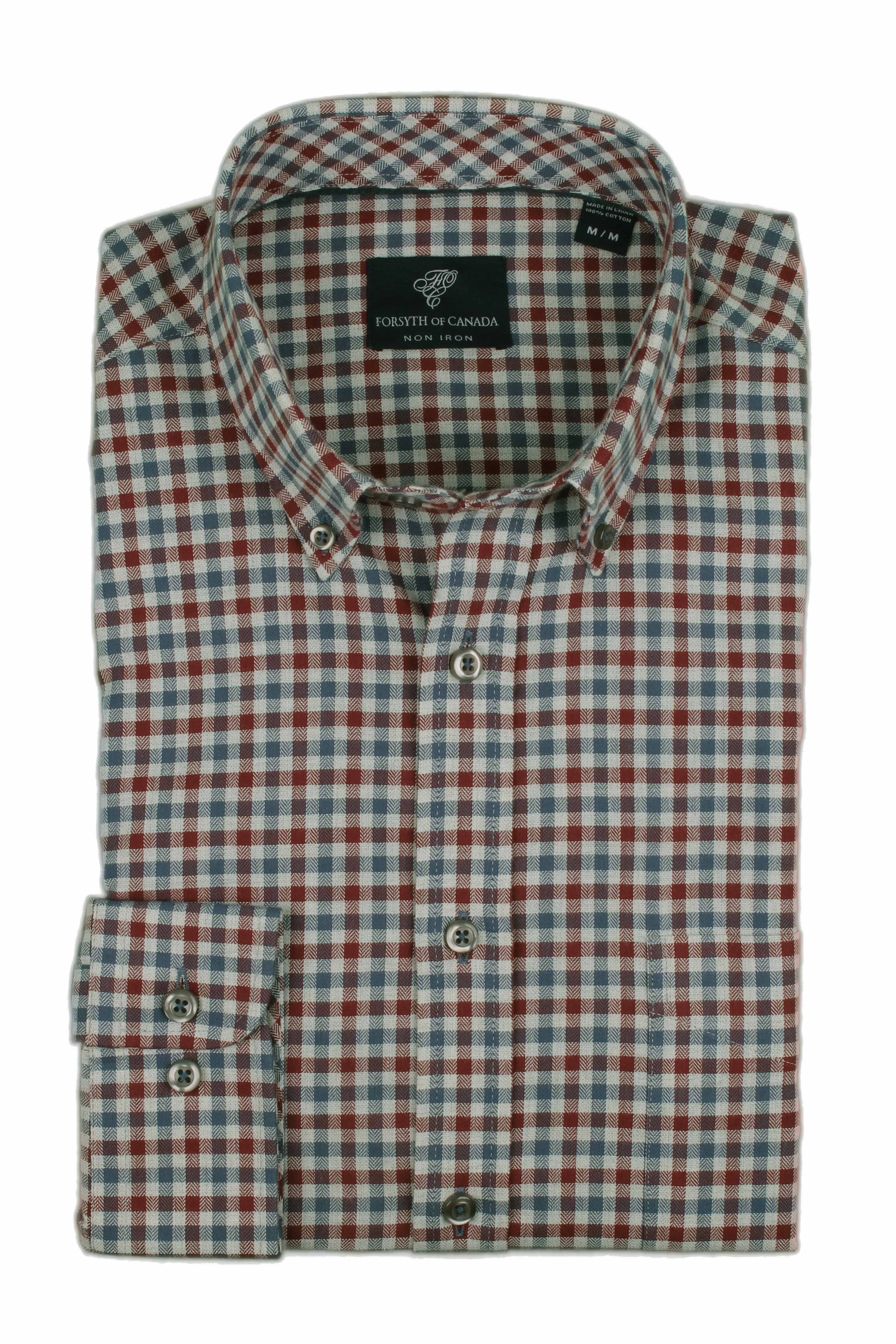 9305L - Wine - Sport Shirt