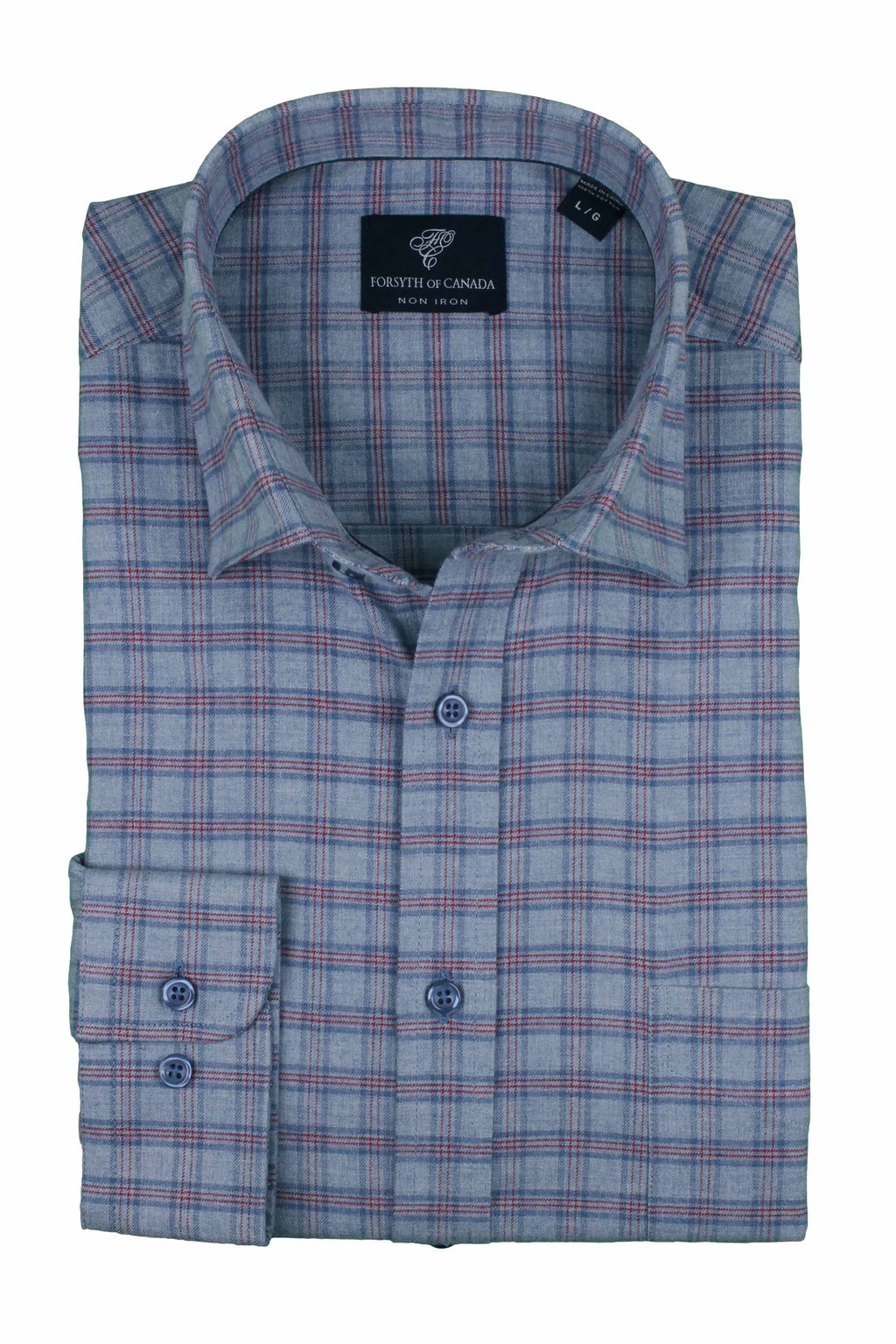 9306L - Smokey Blue - Sport Shirt