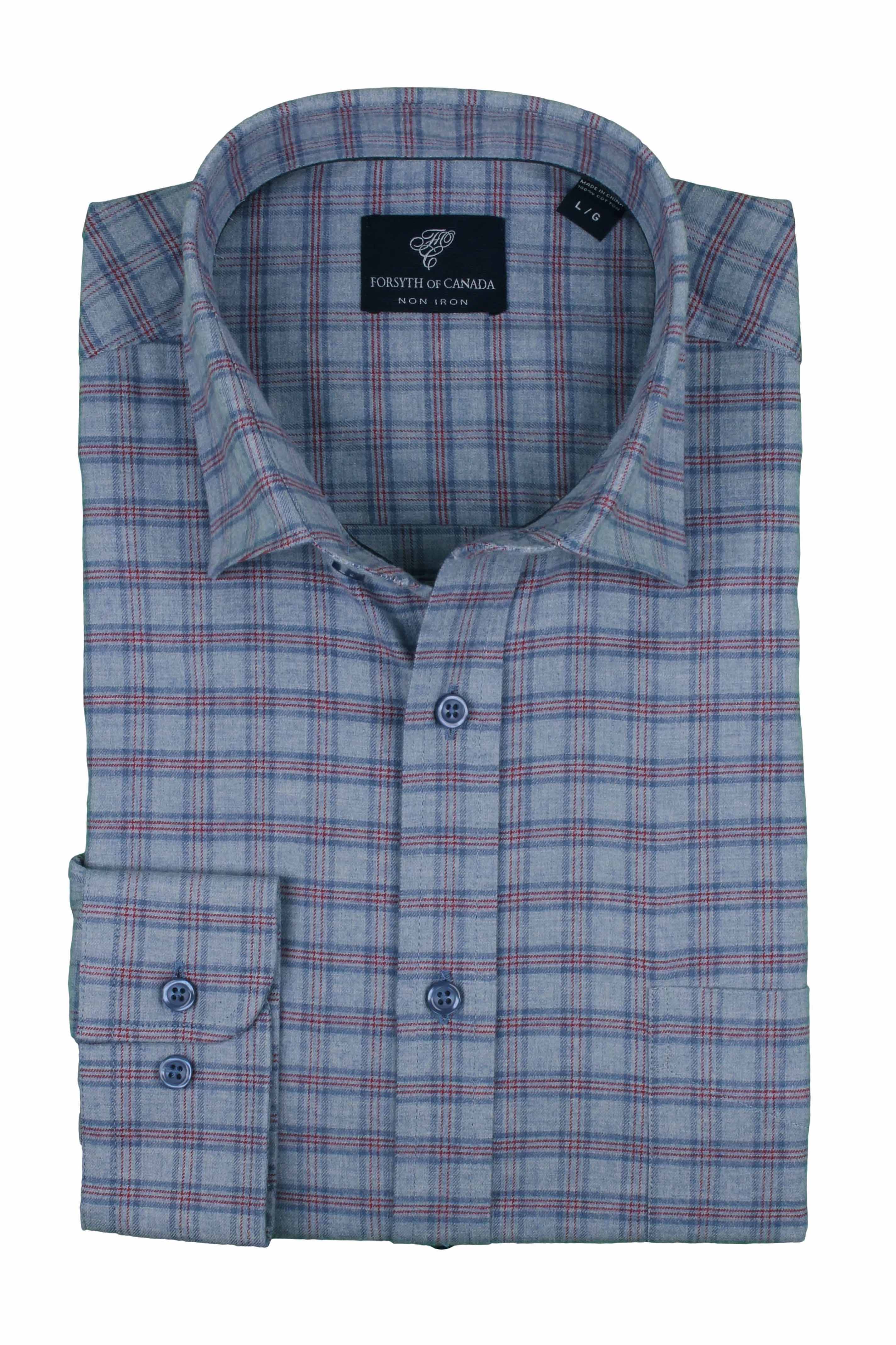 9306L - Smokey Blue - Sport Shirt